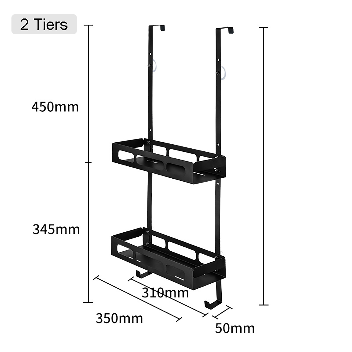 Hanging Bath Rack Bathroom Shower Shelf Shampoo Storage Holder Organizer 2 Hanging Bath Rack Bathroom Shower Shelf Shampoo Storage Holder Organizer