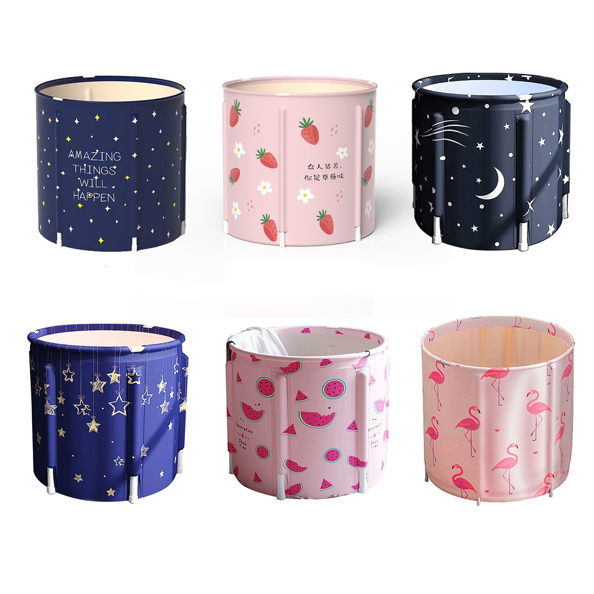 70x70CM Portable PVC Folding Bathtub Water Spa Tub Bath Bucket Outdoor Bath Tub 1 70x70CM Portable PVC Folding Bathtub Water Spa Tub Bath Bucket Outdoor Bath Tub