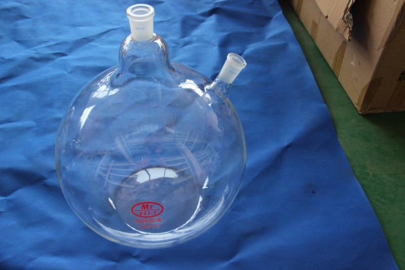20000ml(20L) 2-neck flat bottom flask, both joint size 24/40,heavy wall (Lab instrument)
