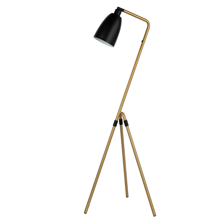 Modern Simple Bullet Lamp Shade Fashion Bronzed Tripod Legged Floor Lamp (Black 150 White) 1 Modern Simple Bullet Lamp Shade Fashion Bronzed Tripod Legged Floor Lamp