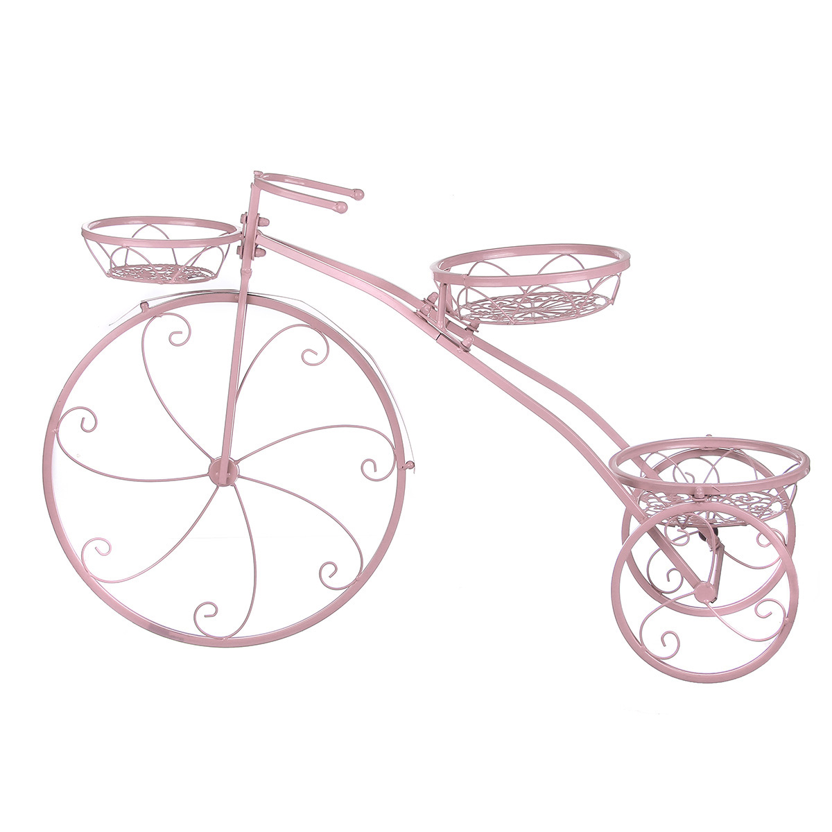 3 Tier Bicycles Plant Stand Metal Flower Pots Garden Decor Shelf Rack 8 3 Tier Bicycles Plant Stand Metal Flower Pots Garden Decor Shelf Rack