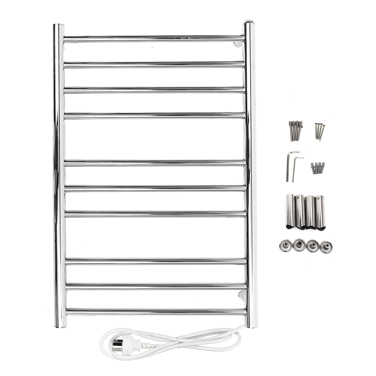 Heated Towel Warmer Holder Stainless Steel Wall Mounted Electric Heated Towel Rail Bathroom Towel Rack Dryer 1 Heated Towel Warmer Holder Stainless Steel Wall Mounted Electric Heated Towel Rail Bathroom Towel Rack Dryer