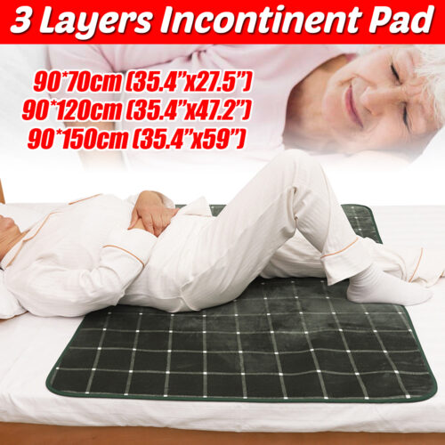 Washable Reusable Waterproof Underpad Bed Cushion Incontinence Kids Adult Mattress Protector