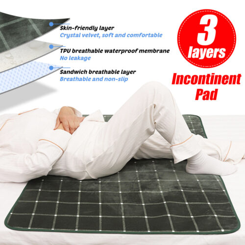 Washable Reusable Waterproof Underpad Bed Cushion Incontinence Kids Adult Mattress Protector
