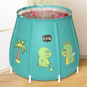 Portable Bathtub Folding Bath Bucket Foldable Large Adult Tub Baby Swimming Pool Insulation Separate Family Bathroom SPA Tub With Lid