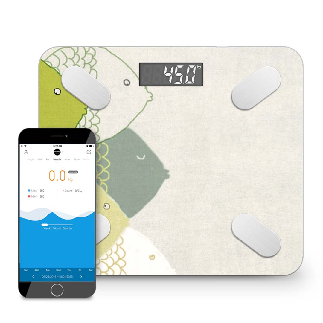 SOGA Wireless Bluetooth Digital Body Fat Scale Bathroom Health Analyzer Weight