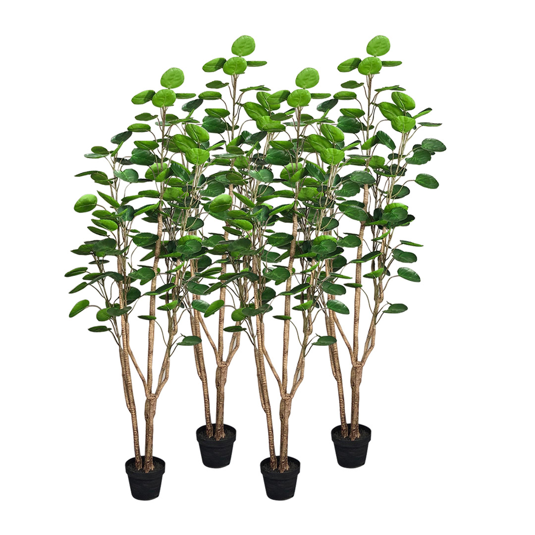 SOGA 4X 180cm Green Artificial Indoor Pocket Money Tree Fake Plant Simulation Decorative 1 SOGA 4X 180cm Green Artificial Indoor Pocket Money Tree Fake Plant Simulation Decorative