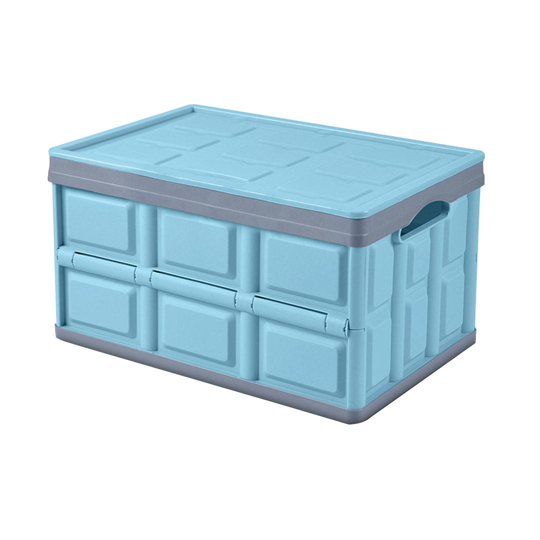 SOGA 56L Collapsible Waterproof Car Trunk Storage Multifunctional Foldable Box Blue