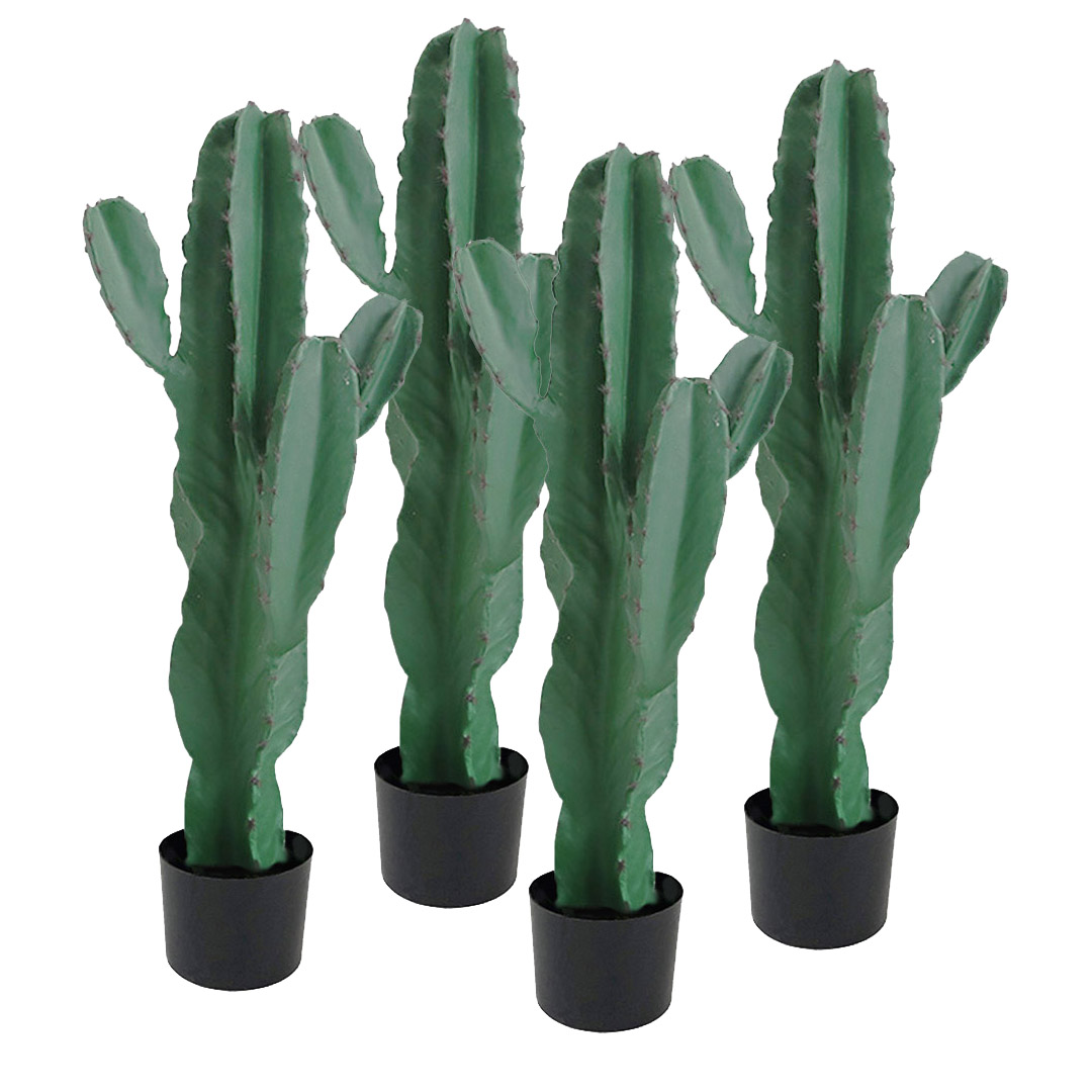 SOGA 4X 70cm Green Artificial Indoor Cactus Tree Fake Plant Simulation Decorative 5 Heads 1 SOGA 4X 70cm Green Artificial Indoor Cactus Tree Fake Plant Simulation Decorative 5 Heads