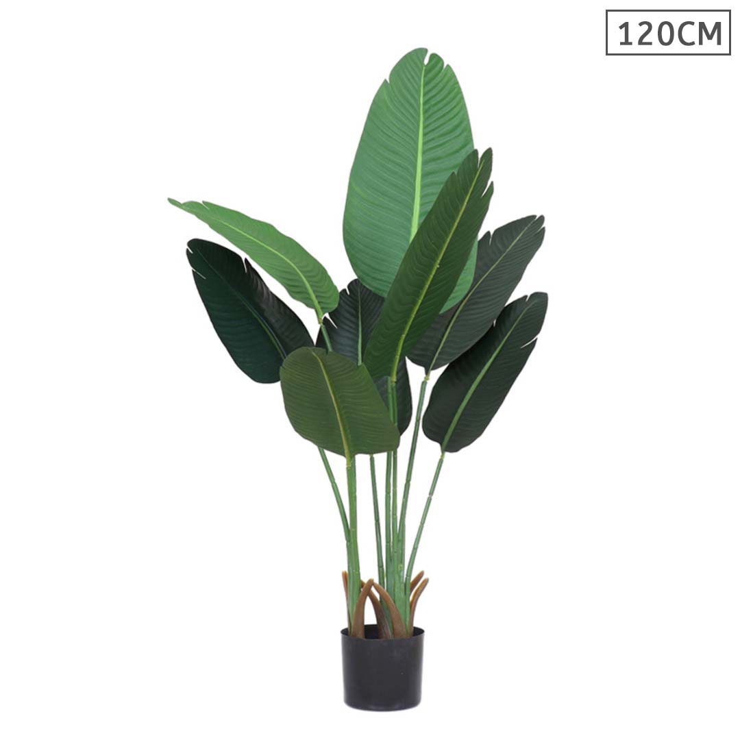 SOGA 120cm Artificial Green Indoor Traveler Banana Fake Decoration Tree Flower Pot Plant 1 SOGA 120cm Artificial Green Indoor Traveler Banana Fake Decoration Tree Flower Pot Plant