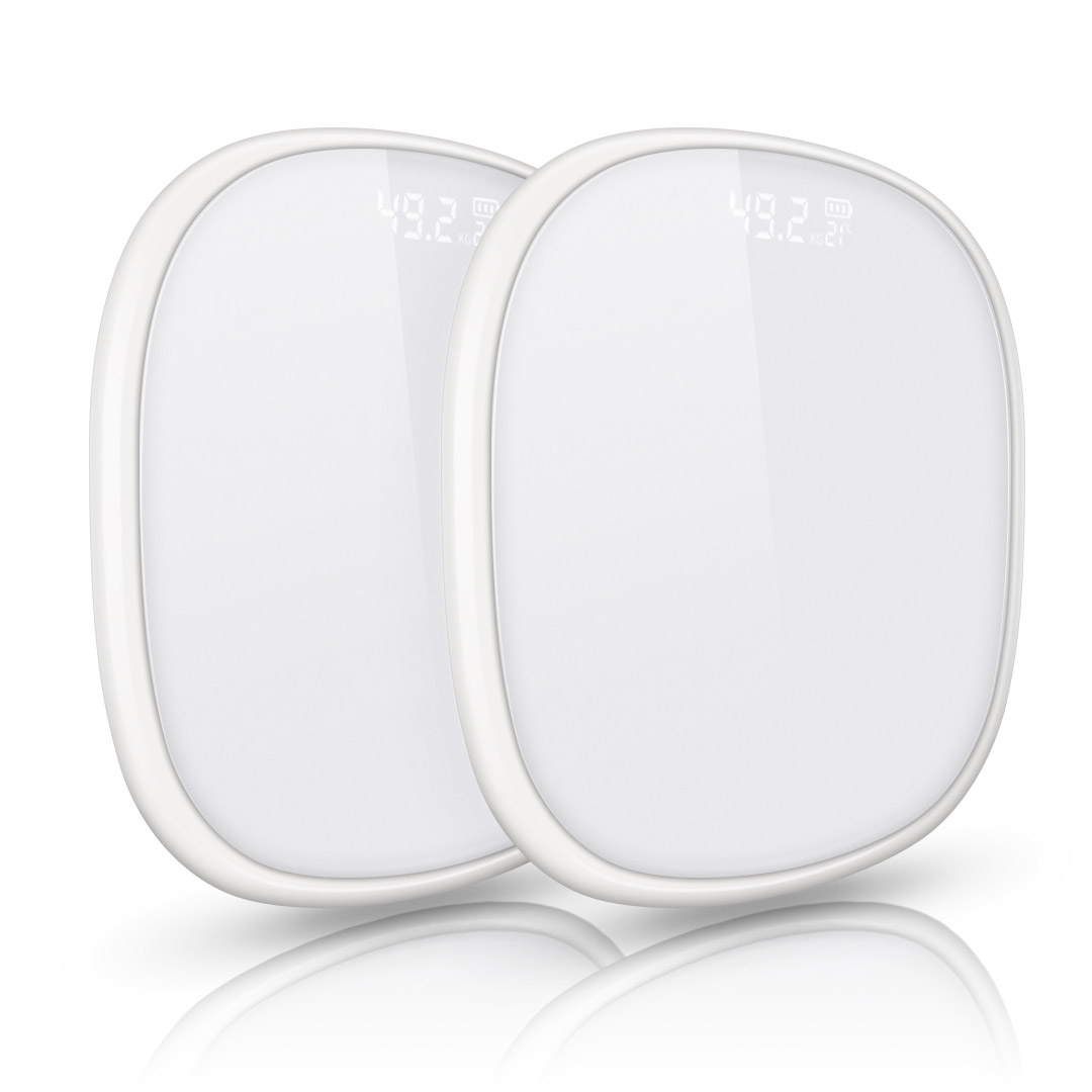 SOGA 2X 180kg Digital Fitness Weight Bathroom Gym Body LCD Electronic Scales White