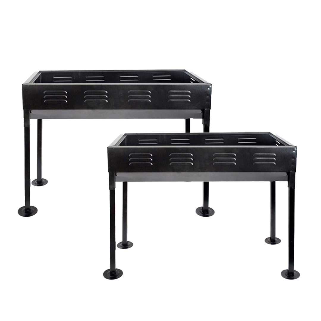 SOGA 2X 72cm Portable Folding Thick Box-Type Charcoal Grill for Outdoor BBQ Camping