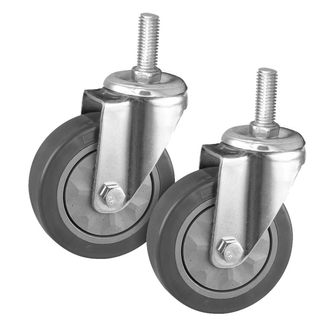 SOGA 2 x 4" Heavy Duty Polyurethane Swivel Castor Wheels
