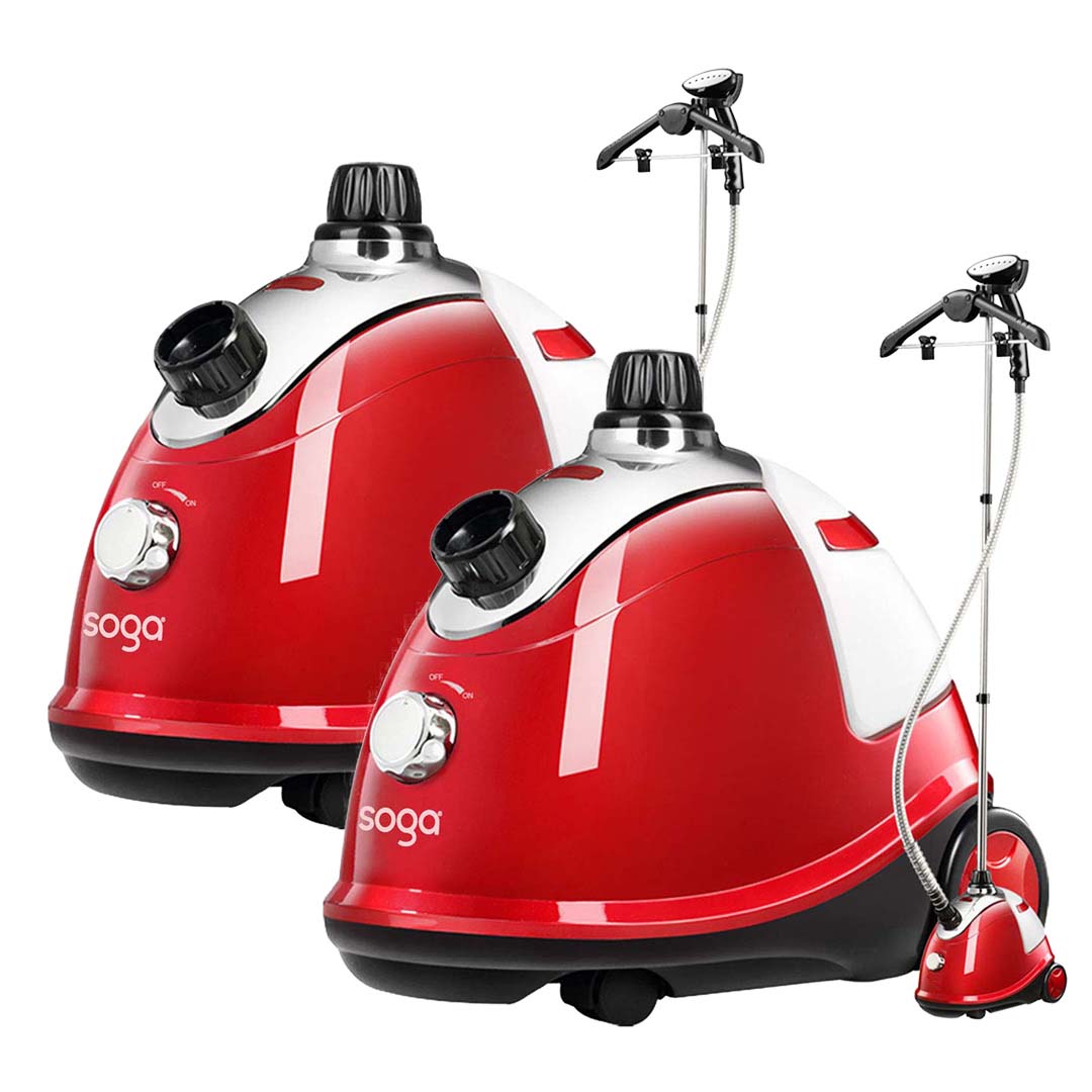 SOGA 2X Professional Commercial Garment Steamer Portable Cleaner Steam Iron Red
