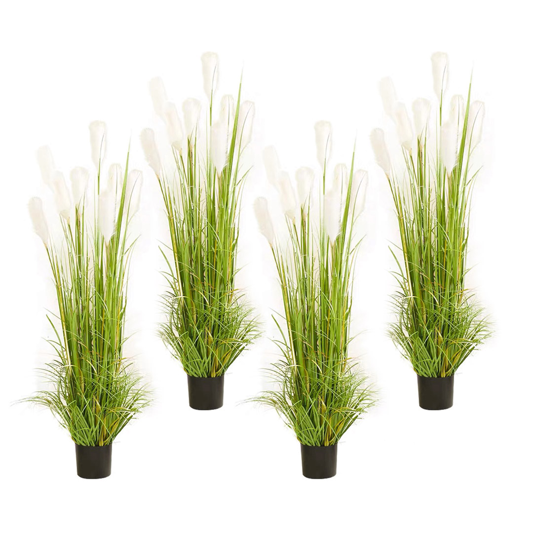SOGA 4X 120cm Green Artificial Indoor Potted Reed Grass Tree Fake Plant Simulation Decorative 1 SOGA 4X 120cm Green Artificial Indoor Potted Reed Grass Tree Fake Plant Simulation Decorative