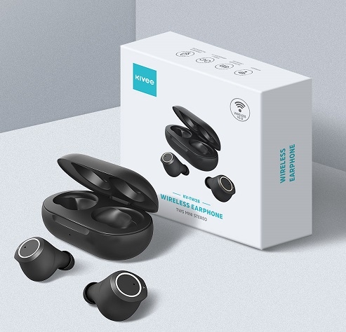 KIVEE TW28 Bluetooth Heatset - Black