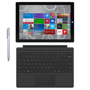 Refurbished Microsoft Surface Pro 3 Tablet (12-Inch, 128 GB, Intel Core i5, Windows 10) + Microsoft Surface Type Cover