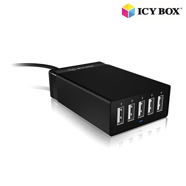 ICY BOX IB-CH501 5-port Quick Charger