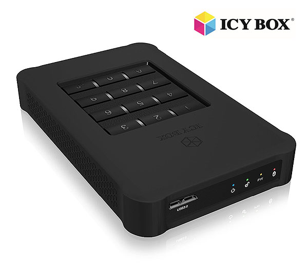 ICY BOX USB 3.0 Keypad encrypted enclosure for 2.5" SATA SSD/HDD  (IB-289U3)