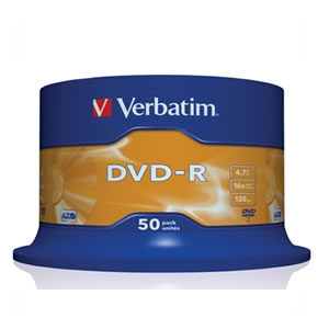 Verbatim DVD-R 16x White Printable 50pcs