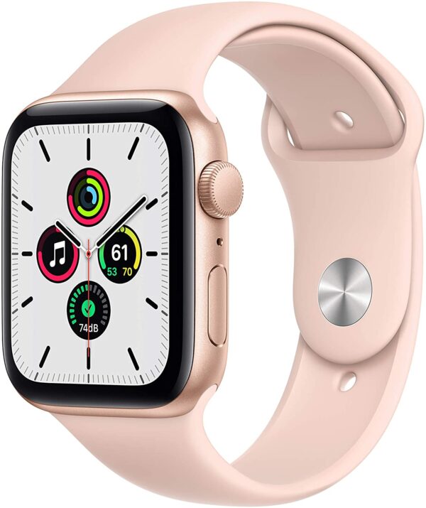 New Apple Watch SE (GPS, 44mm) - Gold Aluminum Case with Pink Sand Sport Band