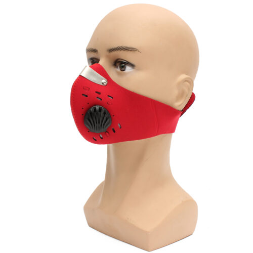 Motorcycle Racing PM2.5 Gas Protection Filter Respirator Dust Face Mask Head