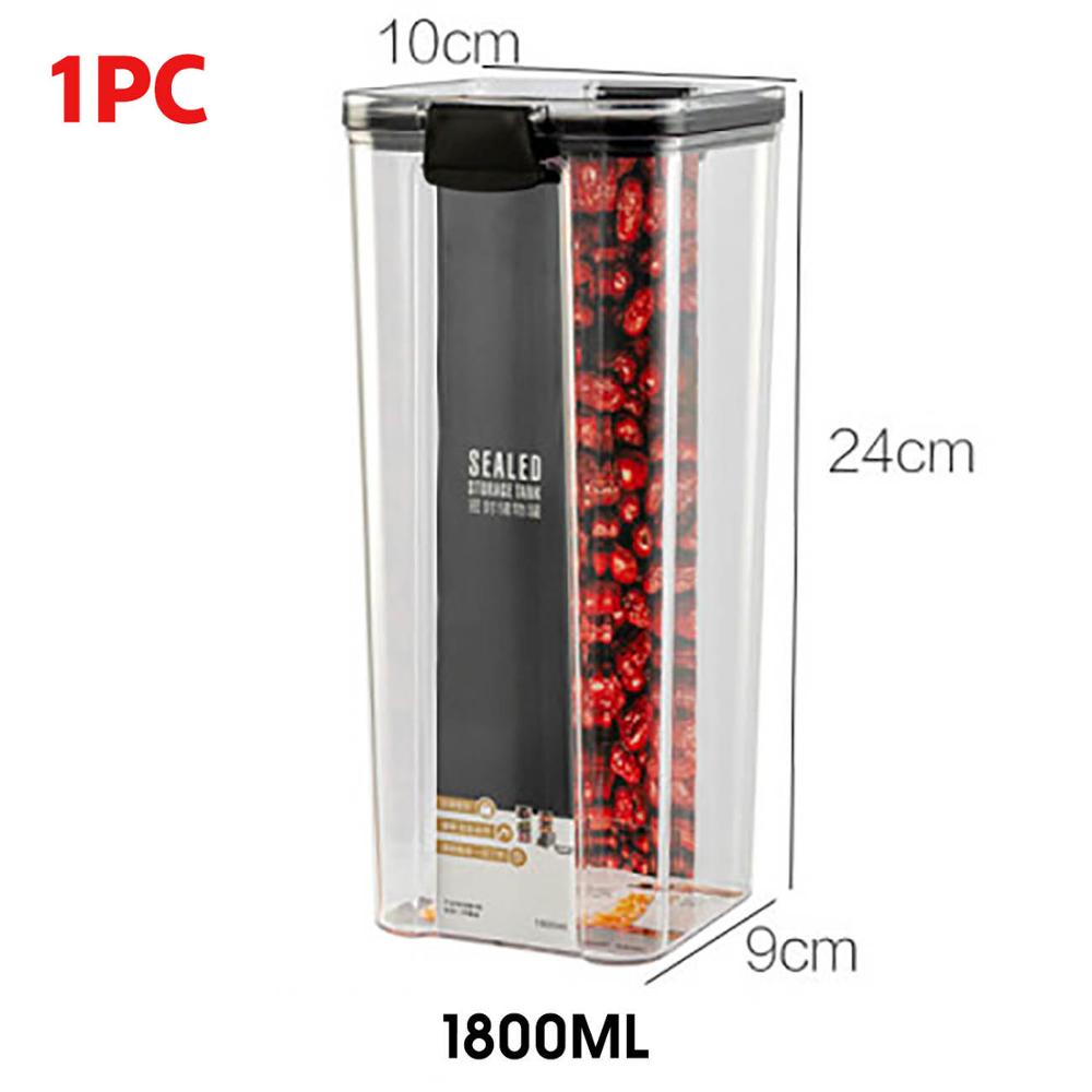 700/1300/1800ML Food Storage Container Plastic Kitchen Refrigerator Storage 1800ml
