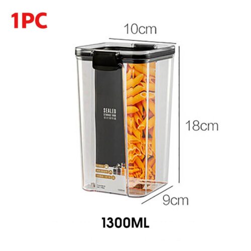 700/1300/1800ML Food Storage Container Plastic Kitchen Refrigerator Storage