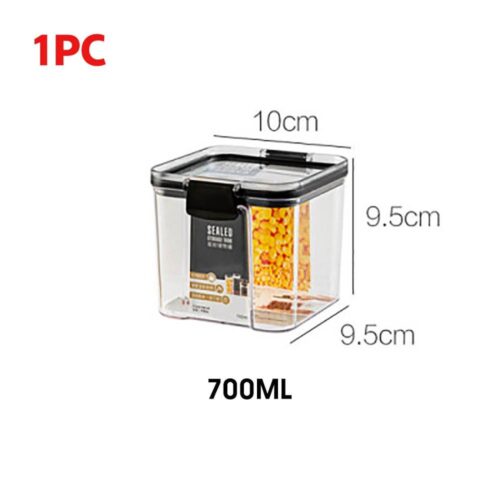 700/1300/1800ML Food Storage Container Plastic Kitchen Refrigerator Storage