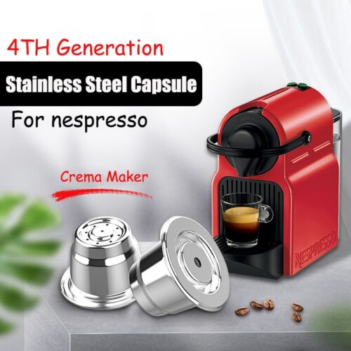 iCafilas New Upgraded Reusable Coffee Capsule For Nespresso Stainless Steel Coffee Filters