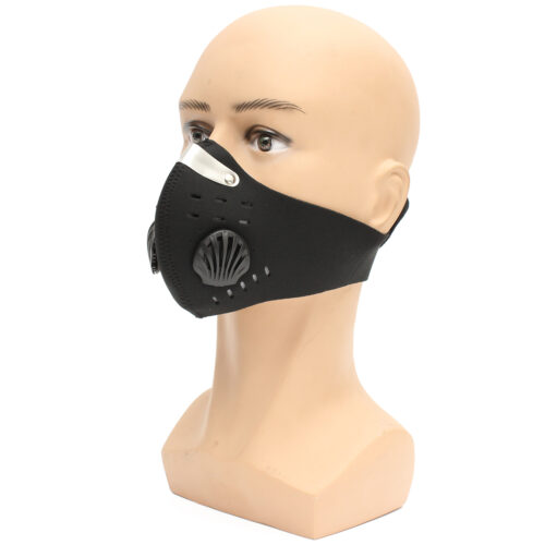 Motorcycle Racing PM2.5 Gas Protection Filter Respirator Dust Face Mask Head