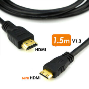 Mini HDMI to HDMI 1.5M HDTV HDDV V1.3 Type C/A for Android Mobile Phone or Tablet