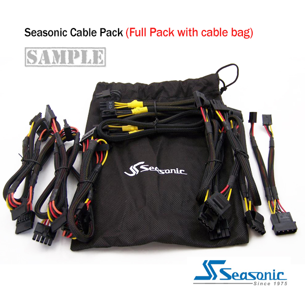 Seasonic Modular cable for all models of Seasonic Power Supply (Full Pack) 1 Seasonic Modular cable for all models of Seasonic Power Supply (Full Pack)