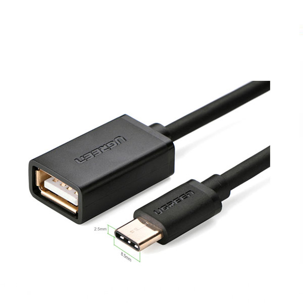 UGREEN USB Type-C Male to USB 2.0 Type A Female Charge & Sync Cable (30175)
