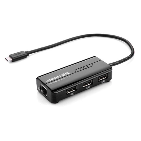 UGREEN USB Type-C 3-Port Hub with Fast Ethernet (30289)