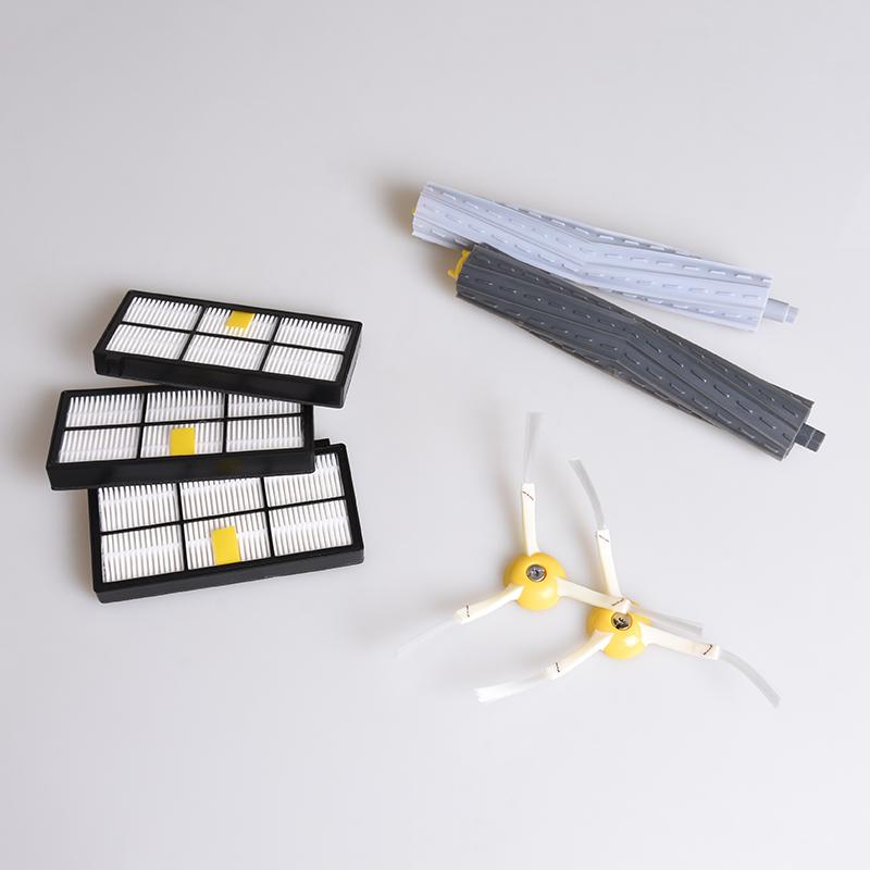 1 Set Extractor Brush 3pcs Hepa Filter 2pcs Side Brush for iRobot Roomba 880 980 Vacuum Cleaner Robots Parts 1 1 Set Extractor Brush 3pcs Hepa Filter 2pcs Side Brush for iRobot Roomba 880 980 Vacuum Cleaner Robots Parts