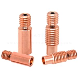 Creativity® M6 Nozzle Throat Bi-Metal Heatbreak Bimetal Heat Break for E3DV6 All Metal Throat Heater Block CR10 Smooth Pipe