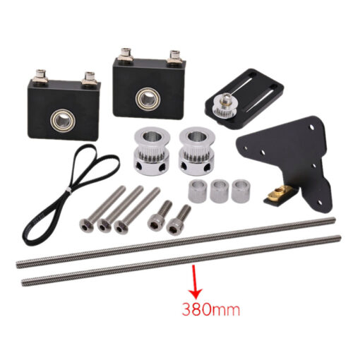 Creativity® 3D Printer Upgrade Kits Ender 3/CR10 Dual Z Axis T8 Lead Screw Kits Bracket Aluminum Profile WIth Belt Pulley for 3D Printer