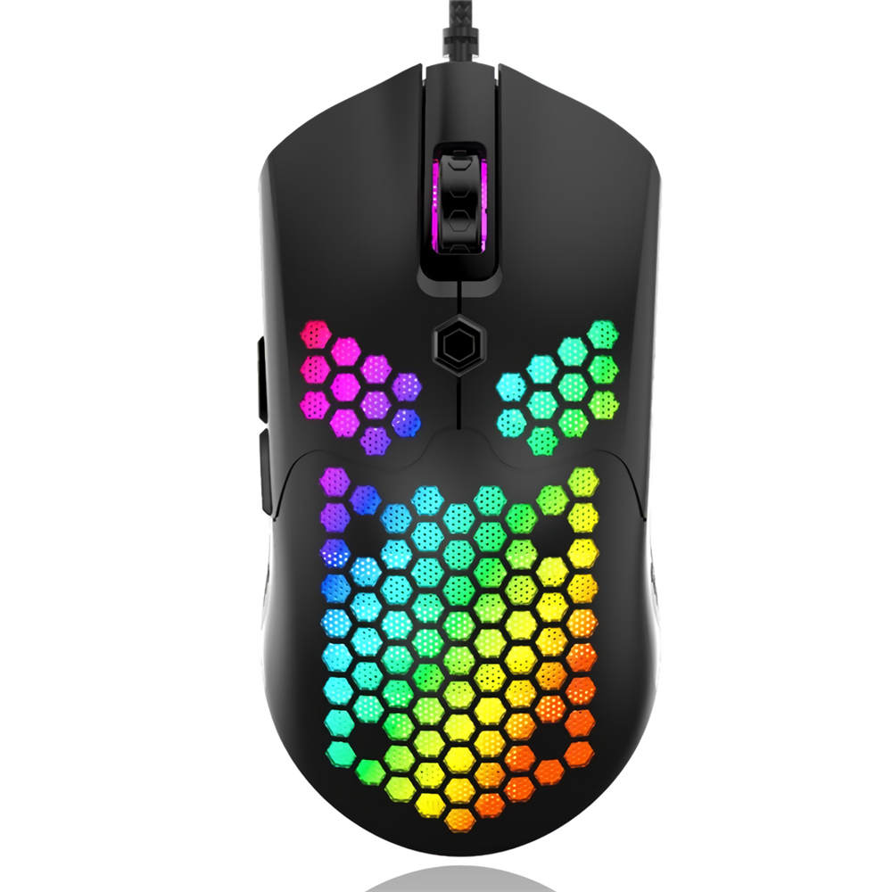 Free-wolf M5 Wired Game Mouse Breathing RGB Colorful Hollow Honeycomb Shape 12000DPI Gaming Mouse USB Wired Gamer Mice for Desktop Computer Laptop PC 3 Free-wolf M5 Wired Game Mouse Breathing RGB Colorful Hollow Honeycomb Shape 12000DPI Gaming Mouse USB Wired Gamer Mice for Desktop Computer Laptop PC