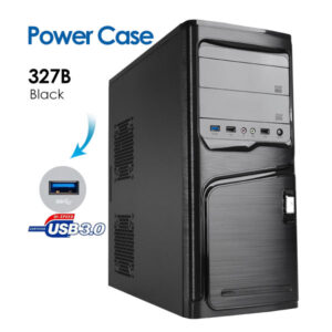 Powercase 327B ATX Case with 1x USB 3.0/ 2 x USB2.0, HD Audio (No PSU)