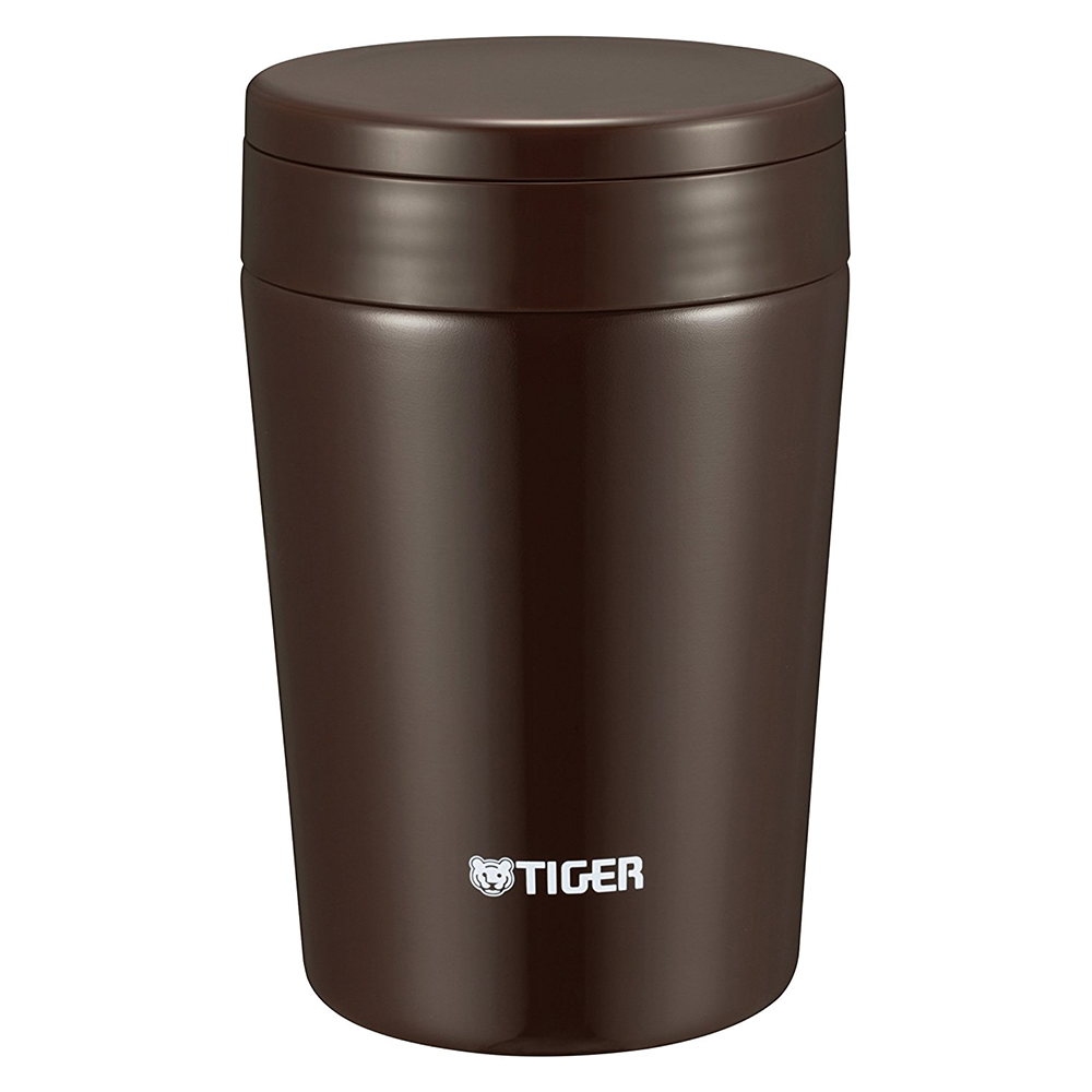 Tiger MCL-A038 TC Vacuum Insulated Thermal Soup Cup, Stainless Steel, Wide Mouth, 12 oz/0.38L, Chocolate Brown