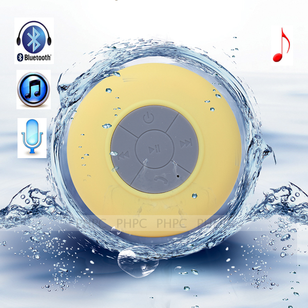 Mini Waterproof Wireless Bluetooth Speaker (Yellow)