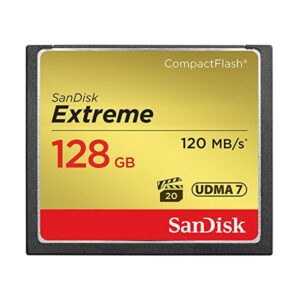 SanDisk 128GB Extreme CompactFlash Card with (write) 85MB/s and (Read)120MB/s - SDCFXSB-128G