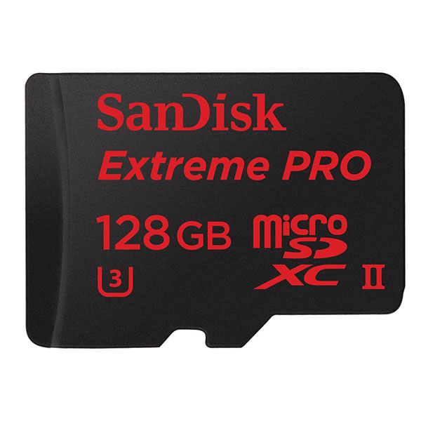 Sandisk Extreme Pro micro SDXC UHS-II 128GB Class 10 up to 275mb/s,with microSD to USB 3.0 adaptor  SDSQXPJ-128G