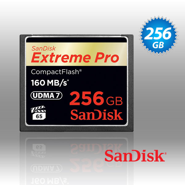 SanDisk Extreme Pro CFXP 256GB CompactFlash 160MB/s (SDCFXPS-256G) 1 SanDisk Extreme Pro CFXP 256GB CompactFlash 160MB/s (SDCFXPS-256G)