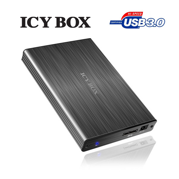 ICY BOX Particularly elegant aluminum enclosure with USB 3.0 for 2.5" SATA HDDs  (IB-231StU3-G)