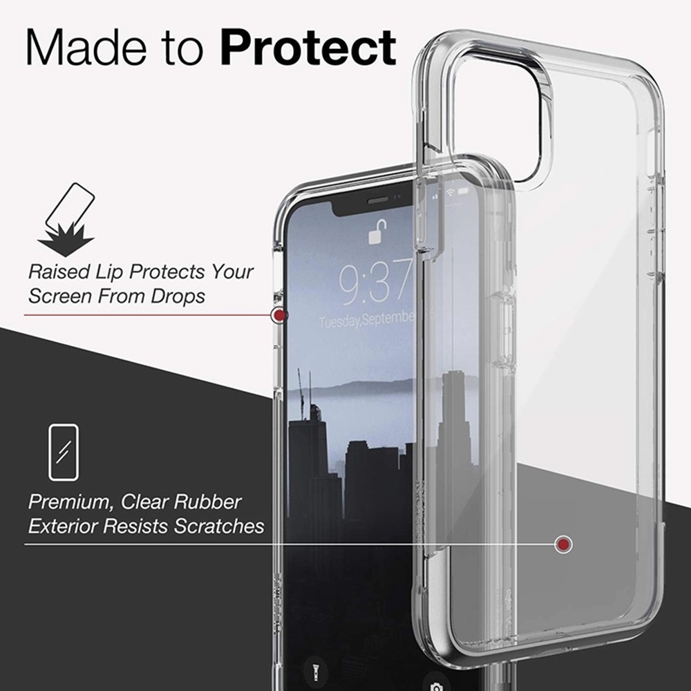 X-doria Original Defense Air Case Cover for iPhone 12 mini (5.4'')  Clear Transparent