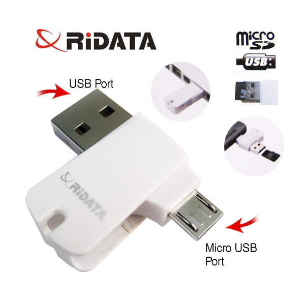 Ridata OTG Mobile Phone MicroSD Card Reader (OTG Mobile Phone/Tablet/PC) 1 Ridata OTG Mobile Phone MicroSD Card Reader (OTG Mobile Phone/Tablet/PC)