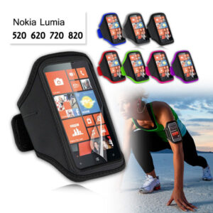 EZcool Gym Running Sport Armband for Nokia Lumia 720 Bonus Screen Protector