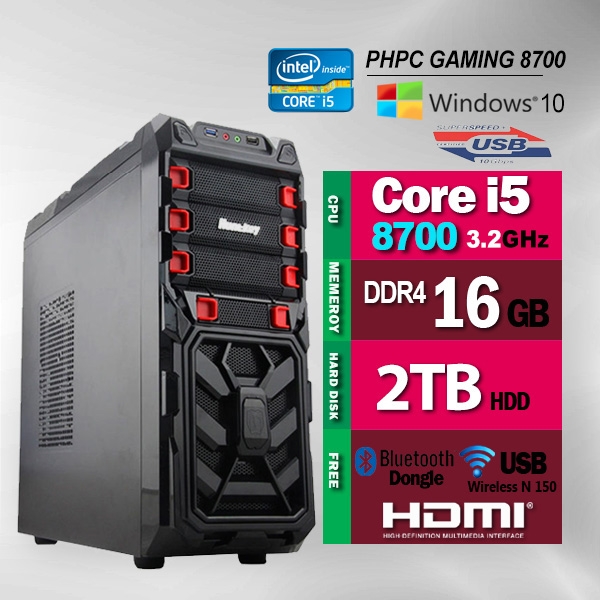 PHPC Gaming 8700 (16GB RAM/2TB HDD)